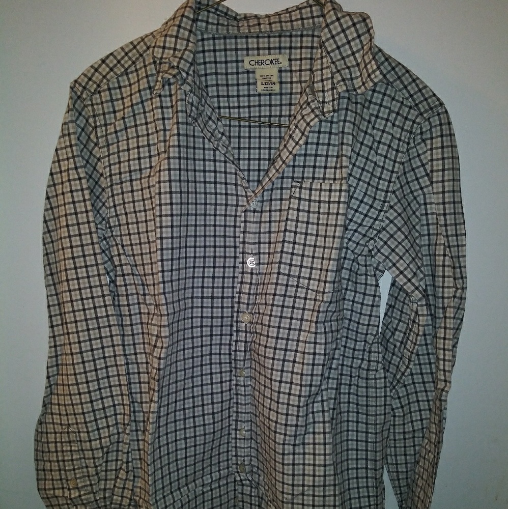 ***2/$12*** Boys Collared Long Sleeve Button Shirt